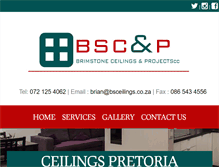 Tablet Screenshot of ceilingspretoria.co.za